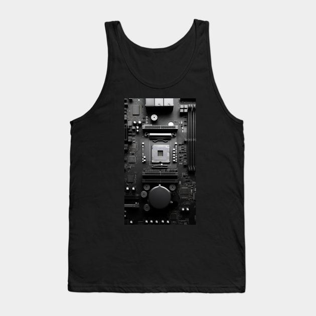 Next-Gen Circuit Design Tech Art for mens Tank Top by Lematworks